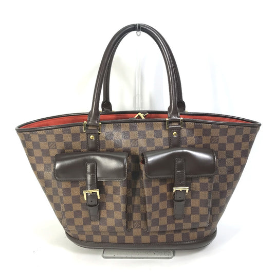 LOUIS VUITTON N51120 ダミエ マノスクGM ショルダーバッグ 肩掛け カバン トートバッグ ダミエキャンバス レディース エベヌ ブラウン