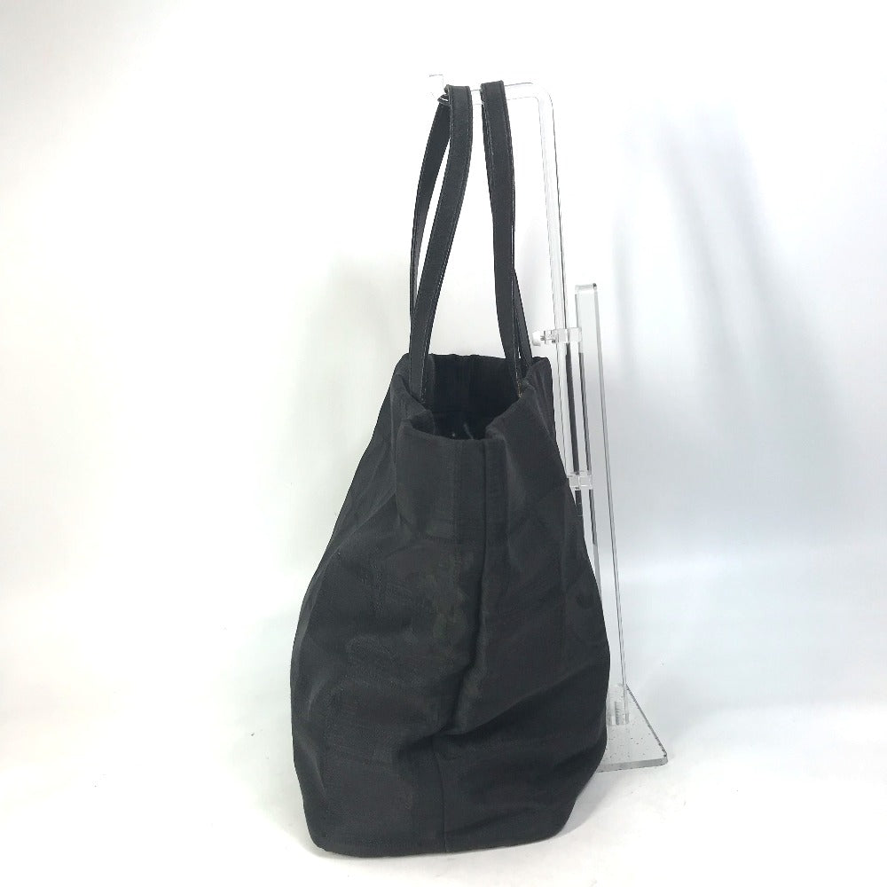 CHANEL A15991 CC Coco Mark New Travel Line MM Handbag Shoulder Bag Tote Bag Nylon/Leather Women's Black