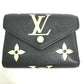 LOUIS VUITTON M80968 Monogram Empreinte Portefeuille Victorine Compact Wallet, Tri-fold Wallet in Monogram Empreinte Leather, Black, Women's