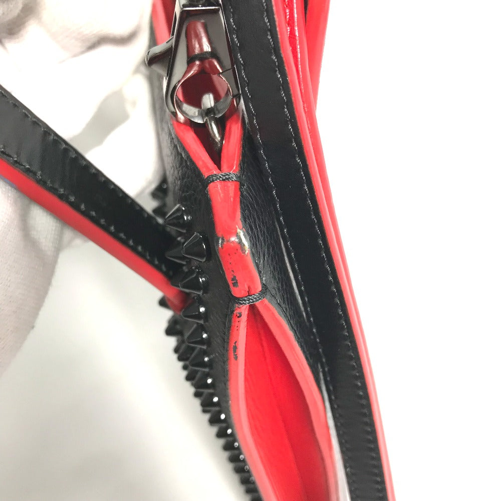 Christian Louboutin スパイク スタッズ 3WAY クラッチバッグ ハンドバッグ 斜め掛け ポシェット ショルダーバッグ レザー メンズ