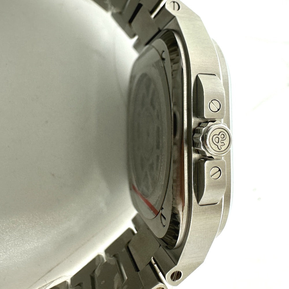 Bell &amp; Ross BR05 Blue Steel Automatic Date Watch, Stainless Steel, Men's, Silver