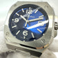 Bell &amp; Ross BR05 Blue Steel Automatic Date Watch, Stainless Steel, Men's, Silver