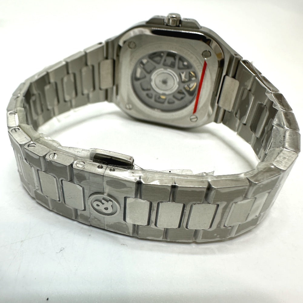Bell &amp; Ross BR05 Blue Steel Automatic Date Watch, Stainless Steel, Men's, Silver