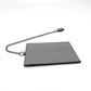 MIUMIU 5MH109 Logo Wallet, Bifold Long Wallet, Leather, Women's, Gray