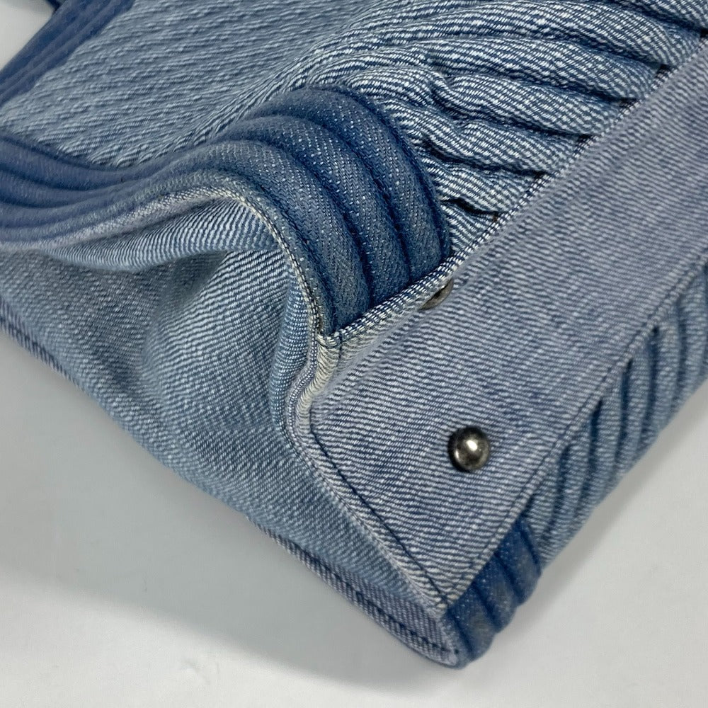 CHANEL ボーイシャネル Vステッチ カバン ショルダーバッグ トートバッグ キャンバス レディース ブルー系 - brandshop-reference