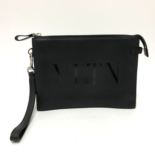 VALENTINO VLTN ロゴ カバン クラッチバッグ レザー メンズ - brandshop-reference