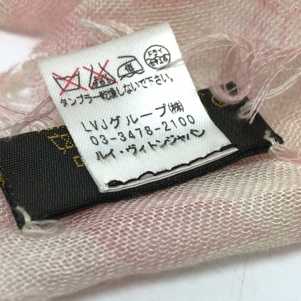 LOUIS VUITTON M72578 ダミエ エトール アリゼ ストール カシミヤ レディース ピンク