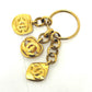 CHANEL Coco Mark Vintage Keychain Charm GP Women's Gold