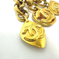 CHANEL Coco Mark Vintage Keychain Charm GP Women's Gold
