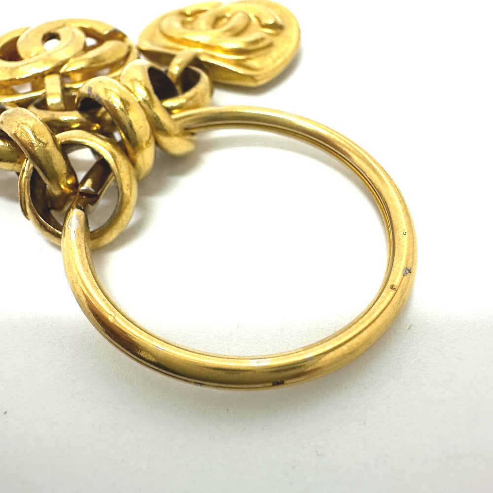CHANEL Coco Mark Vintage Keychain Charm GP Women's Gold