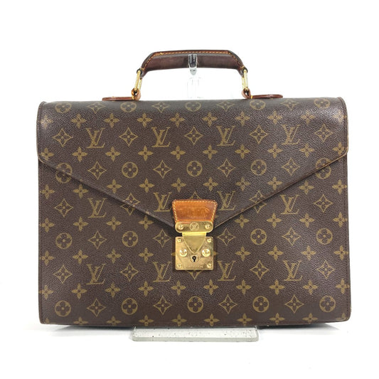 LOUIS VUITTON M53331 モノグラム セルヴィエット コンセイエ ブリーフケース ドキュメントケース ハンドバッグ ビジネスバッグ モノグラムキャンバス メンズ