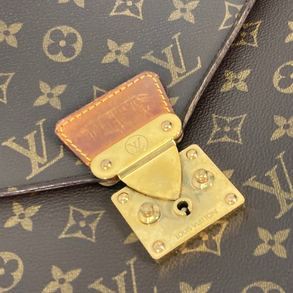 LOUIS VUITTON M53331 モノグラム セルヴィエット コンセイエ ブリーフケース ドキュメントケース ハンドバッグ ビジネスバッグ モノグラムキャンバス メンズ - brandshop-reference