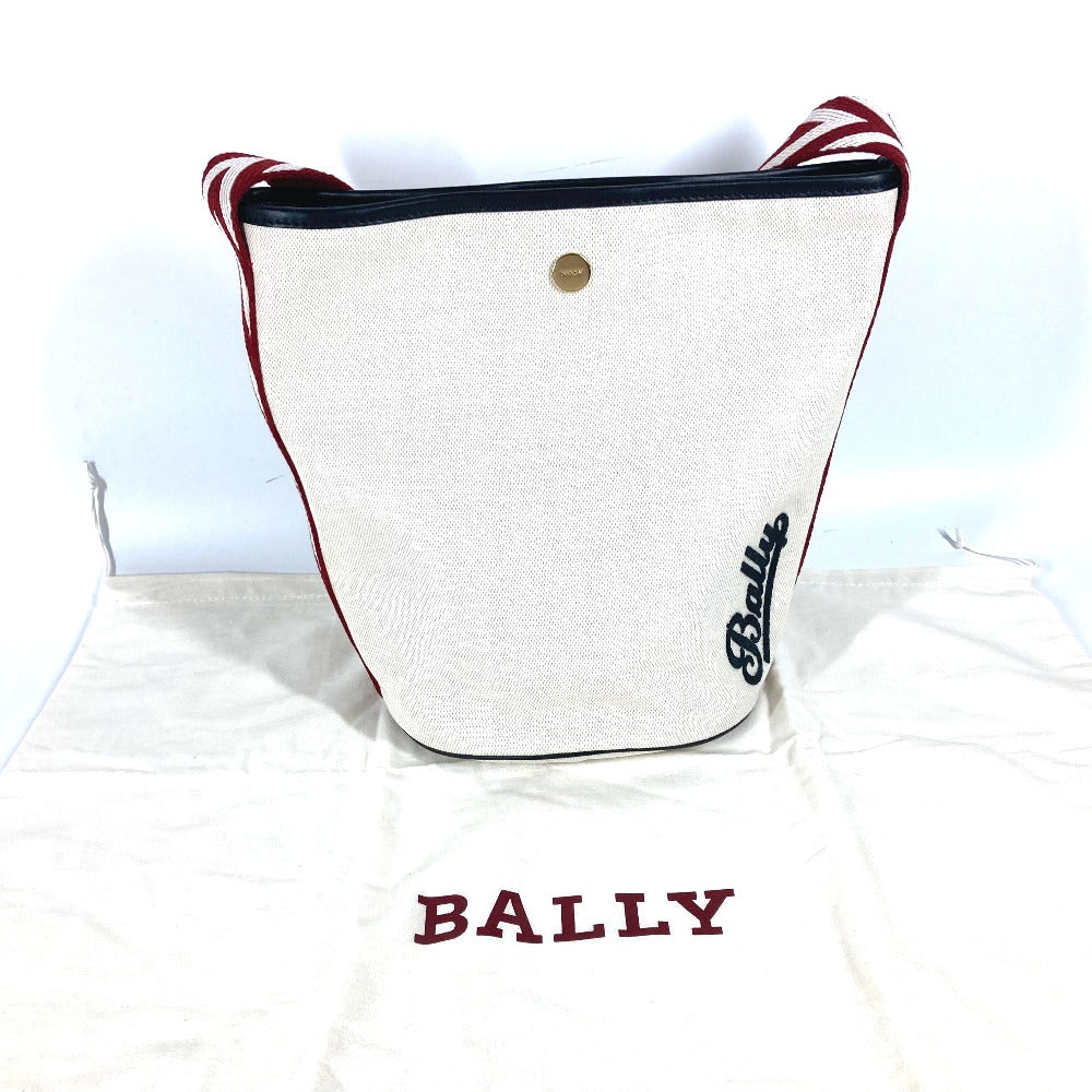 BALLY 6232568 バケツ ばけつ BRUNILLE ロゴ  カバン 肩掛け ハンドバッグ ショルダーバッグ キャンバス メンズ