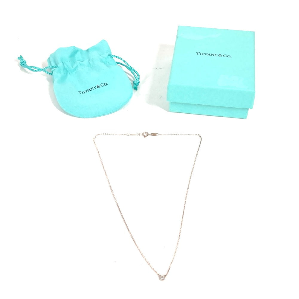 TIFFANY&Co.  バイザヤード 1P ダイヤモンド アクセサリー チェーン ネックレス SV925 レディース