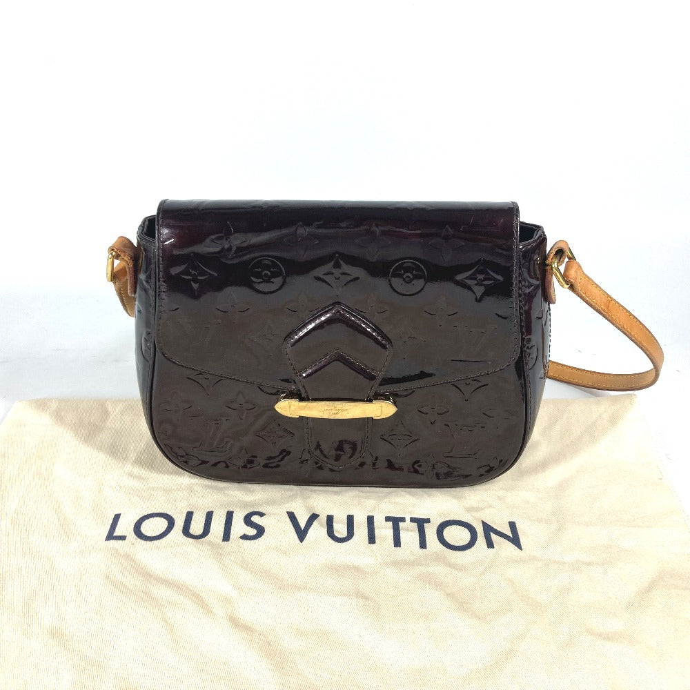 LOUIS VUITTON M91704 モノグラムヴェルニ ベルフラワーPM 斜め掛け カバン ポシェット ショルダーバッグ モノグラムヴェルニ レディース アマラント パープル