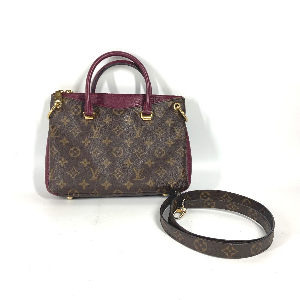 LOUIS VUITTON M42961 モノグラム パラスBB カバン 2WAYバッグ ショルダーバッグ 斜め掛け ハンドバッグ モノグラムキャンバス レディース レザン ブラウン