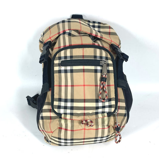 BURBERRY 8013645 クロス チェック カバン ベルトバッグ ウエストポーチ ボディバッグ ナイロン ユニセックス ベージュ