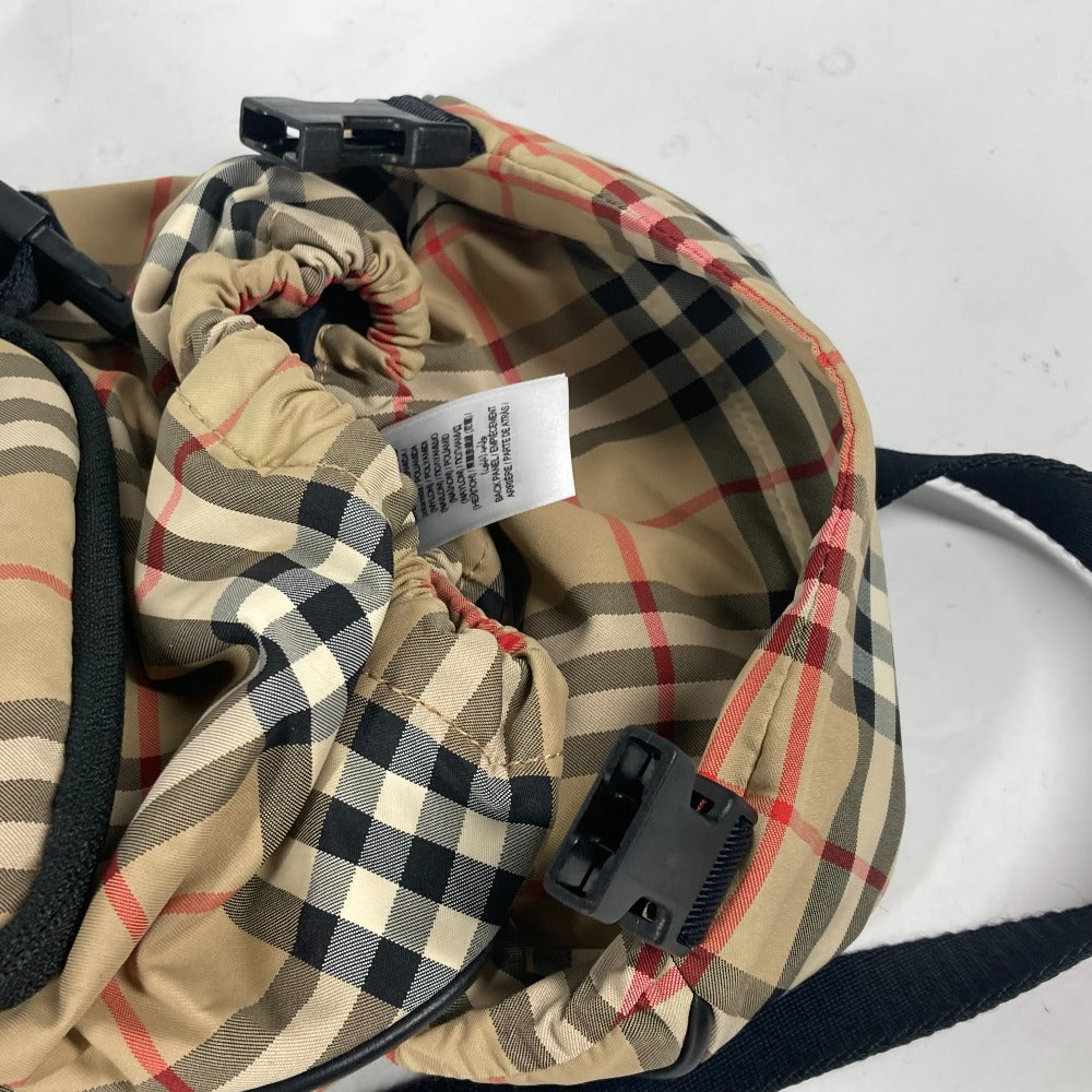 BURBERRY 8013645 クロス チェック カバン ベルトバッグ ウエストポーチ ボディバッグ ナイロン ユニセックス ベージュ