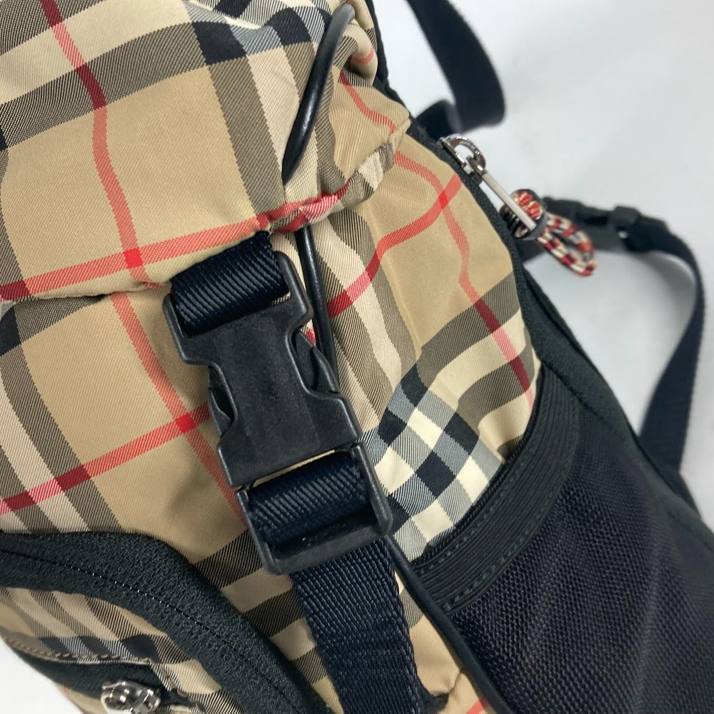 BURBERRY 8013645 クロス チェック カバン ベルトバッグ ウエストポーチ ボディバッグ ナイロン ユニセックス ベージュ