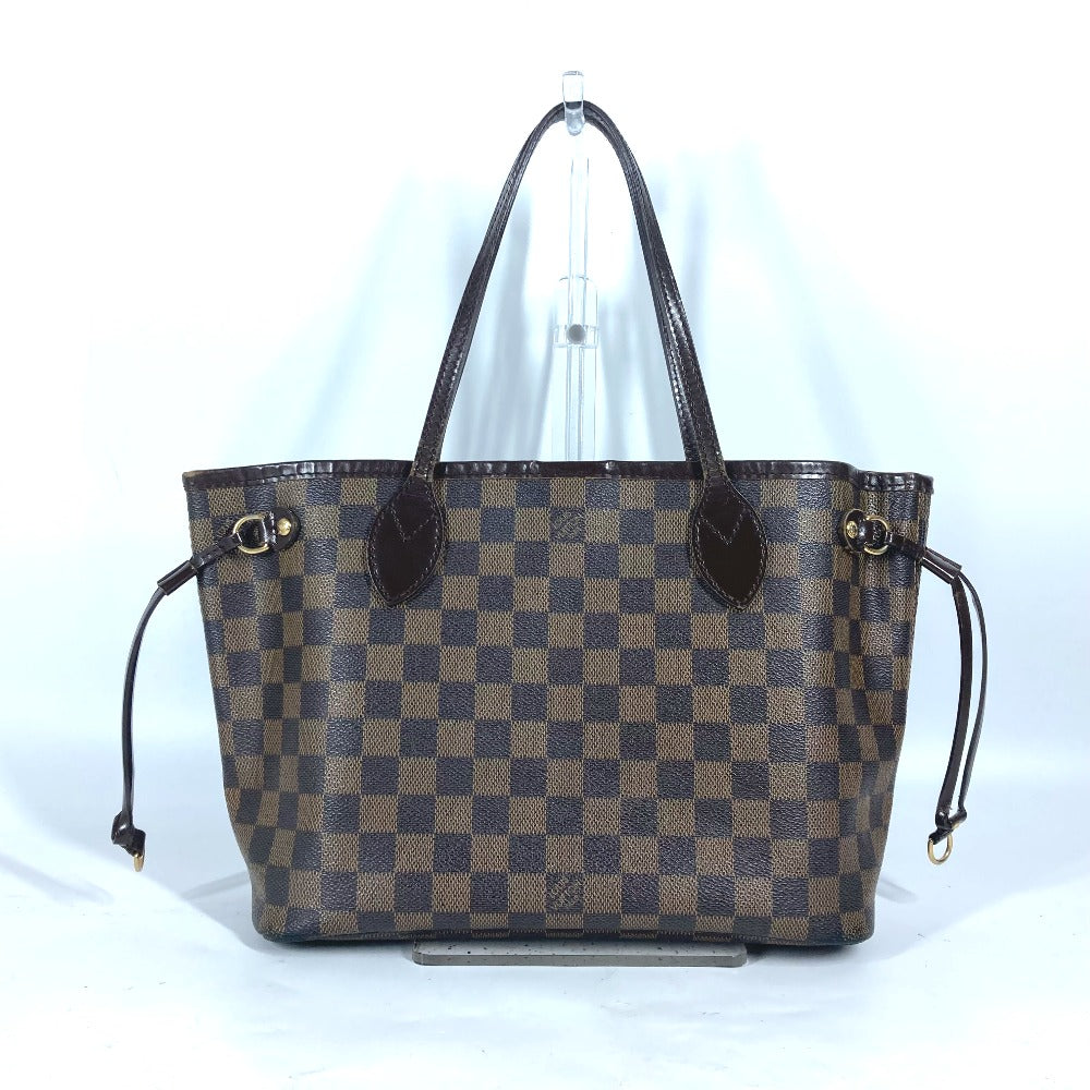 LOUIS VUITTON N41359 ダミエ ネヴァーフルPM トートバッグ カバン 肩掛け ショルダーバッグ ダミエキャンバス レディース エベヌ ブラウン