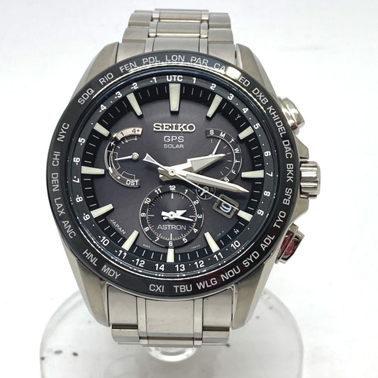 SEIKO 8X53-0AD0 アストロン  メンズ時計 ウォッチ 腕時計 SS メンズ シルバー