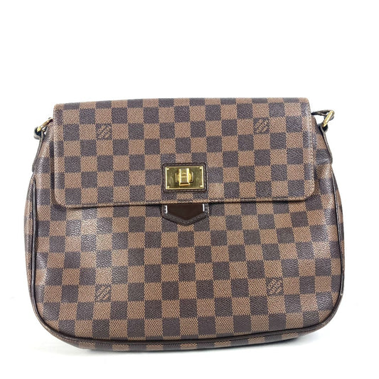 LOUIS VUITTON N41178 ダミエ ブザスローズベリー 斜め掛け カバン フラップ ショルダーバッグ ダミエキャンバス レディース エベヌ ブラウン - brandshop-reference