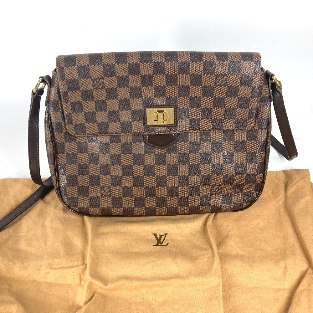 LOUIS VUITTON N41178 ダミエ ブザスローズベリー 斜め掛け カバン フラップ ショルダーバッグ ダミエキャンバス レディース エベヌ ブラウン - brandshop-reference