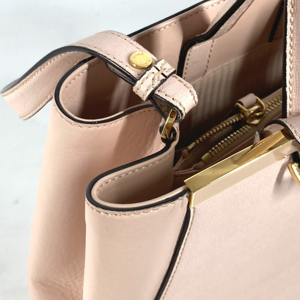 FENDI 8BH250 トゥジュール カバン トートバッグ 肩掛け 2WAYバッグ ショルダーバッグ レザー レディース ベージュ - brandshop-reference