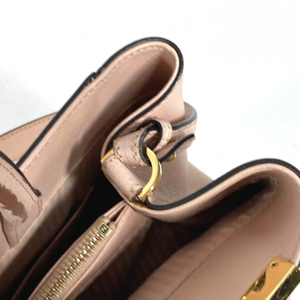 FENDI 8BH250 トゥジュール カバン トートバッグ 肩掛け 2WAYバッグ ショルダーバッグ レザー レディース ベージュ - brandshop-reference