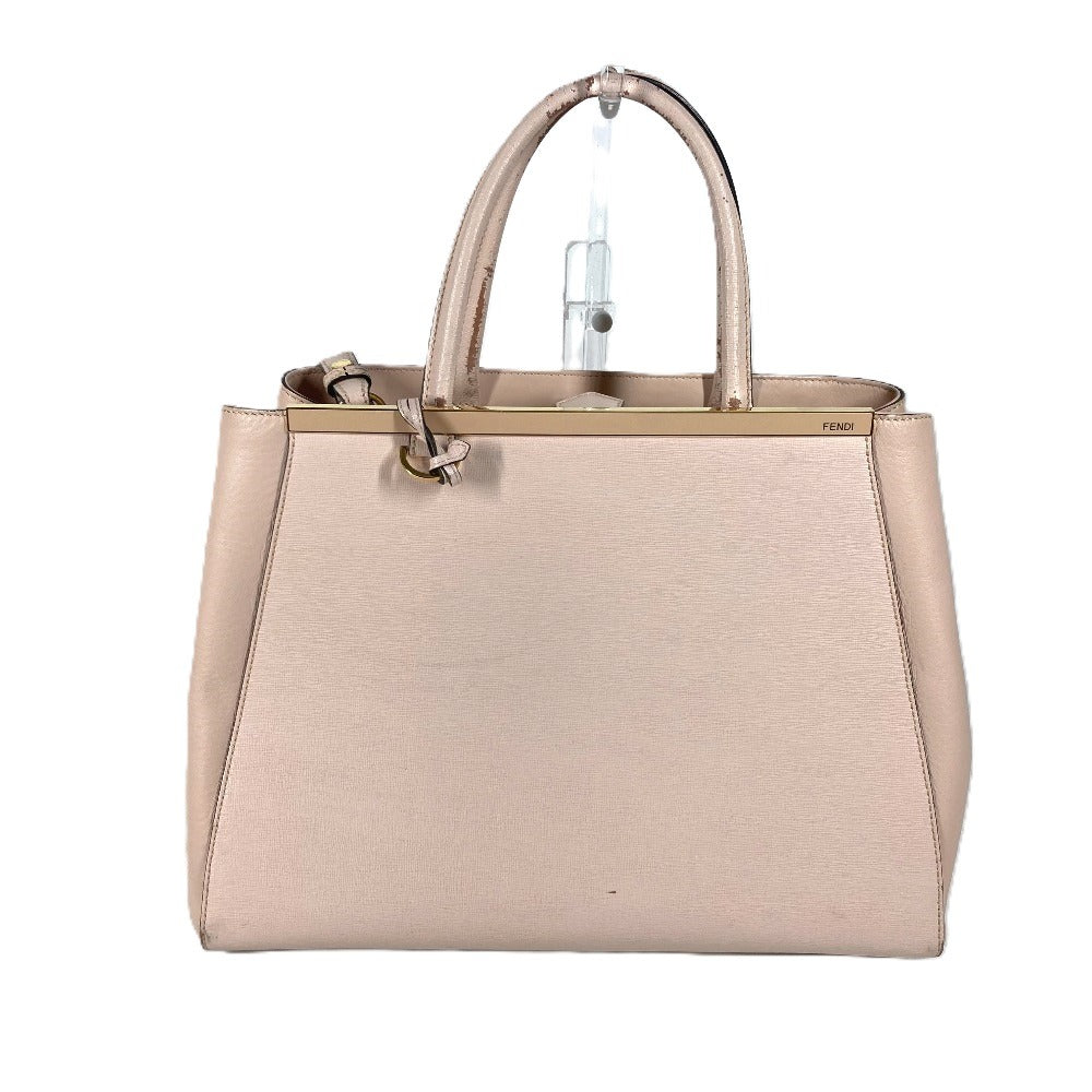 FENDI 8BH250 トゥジュール カバン トートバッグ 肩掛け 2WAYバッグ ショルダーバッグ レザー レディース ベージュ - brandshop-reference