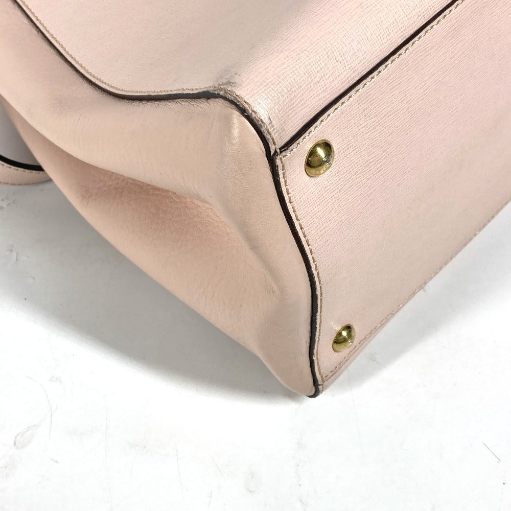 FENDI 8BH250 トゥジュール カバン トートバッグ 肩掛け 2WAYバッグ ショルダーバッグ レザー レディース ベージュ - brandshop-reference