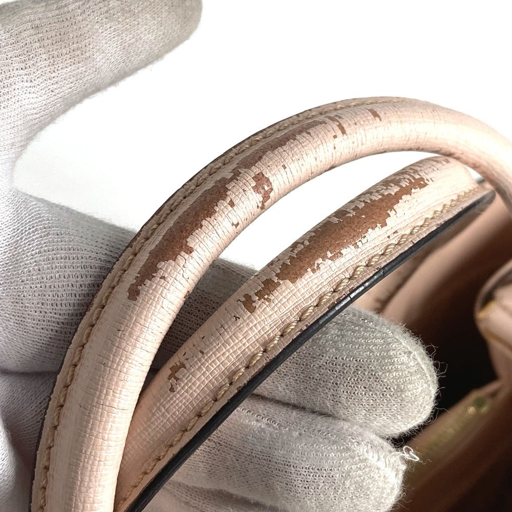 FENDI 8BH250 トゥジュール カバン トートバッグ 肩掛け 2WAYバッグ ショルダーバッグ レザー レディース ベージュ - brandshop-reference