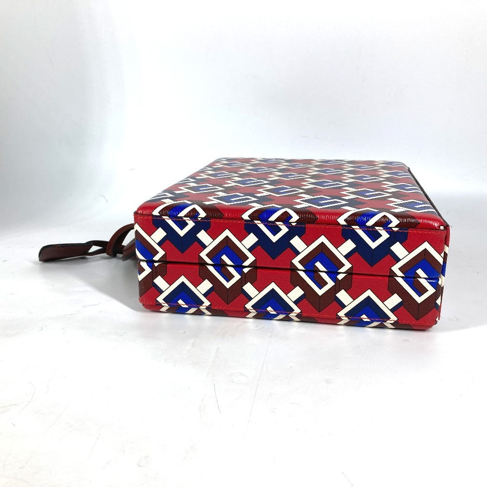 GUCCI 662474 カードゲーム トランプ チップ ジオメトリックG ブリーフケース ポーカー セット サイコロ ダイス インテリア ゲーム おもちゃ 雑貨 プラスチック ユニセックス レッド - brandshop-reference