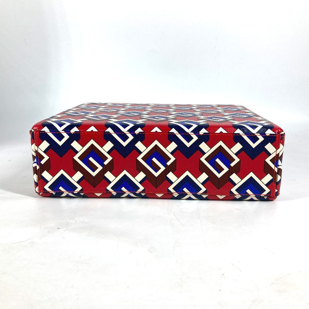 GUCCI 662474 カードゲーム トランプ チップ ジオメトリックG ブリーフケース ポーカー セット サイコロ ダイス インテリア ゲーム おもちゃ 雑貨 プラスチック ユニセックス レッド - brandshop-reference