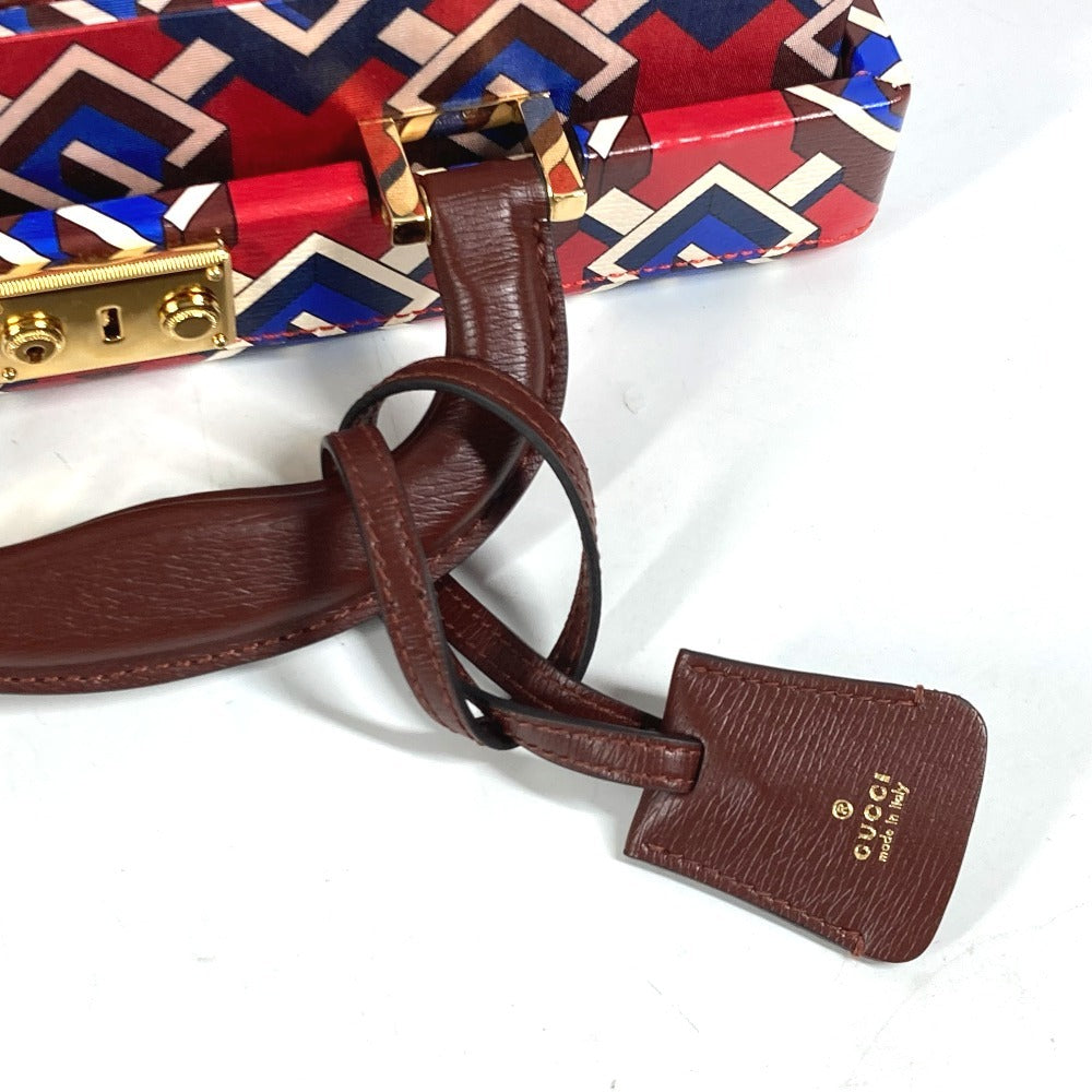 GUCCI 662474 カードゲーム トランプ チップ ジオメトリックG ブリーフケース ポーカー セット サイコロ ダイス インテリア ゲーム おもちゃ 雑貨 プラスチック ユニセックス レッド - brandshop-reference