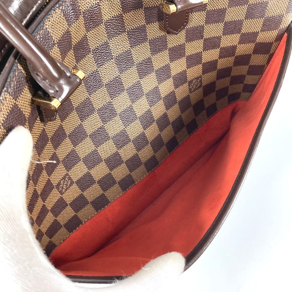 LOUIS VUITTON N51282 ダミエ サリア オリゾンタル カバン 肩掛け トートバッグ ショルダーバッグ ハンドバッグ ダミエキャンバス レディース エベヌ ブラウン - brandshop-reference