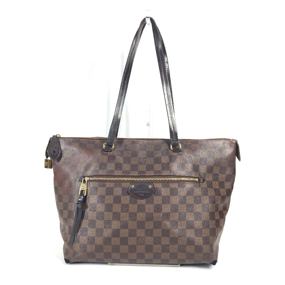 LOUIS VUITTON N41013  ダミエ イエナMM 肩掛け カバン ショルダーバッグ トートバッグ ダミエキャンバス レディース エベヌ ブラウン - brandshop-reference