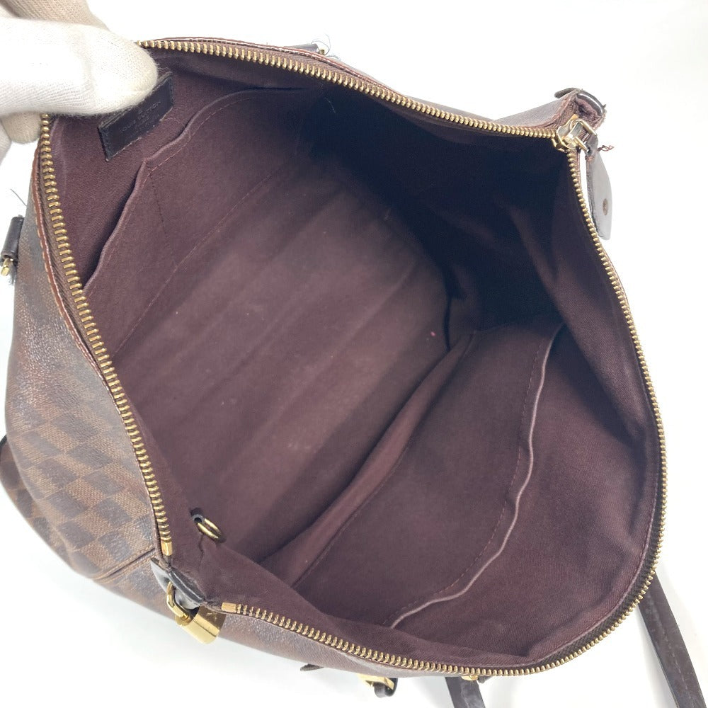 LOUIS VUITTON N41013  ダミエ イエナMM 肩掛け カバン ショルダーバッグ トートバッグ ダミエキャンバス レディース エベヌ ブラウン - brandshop-reference
