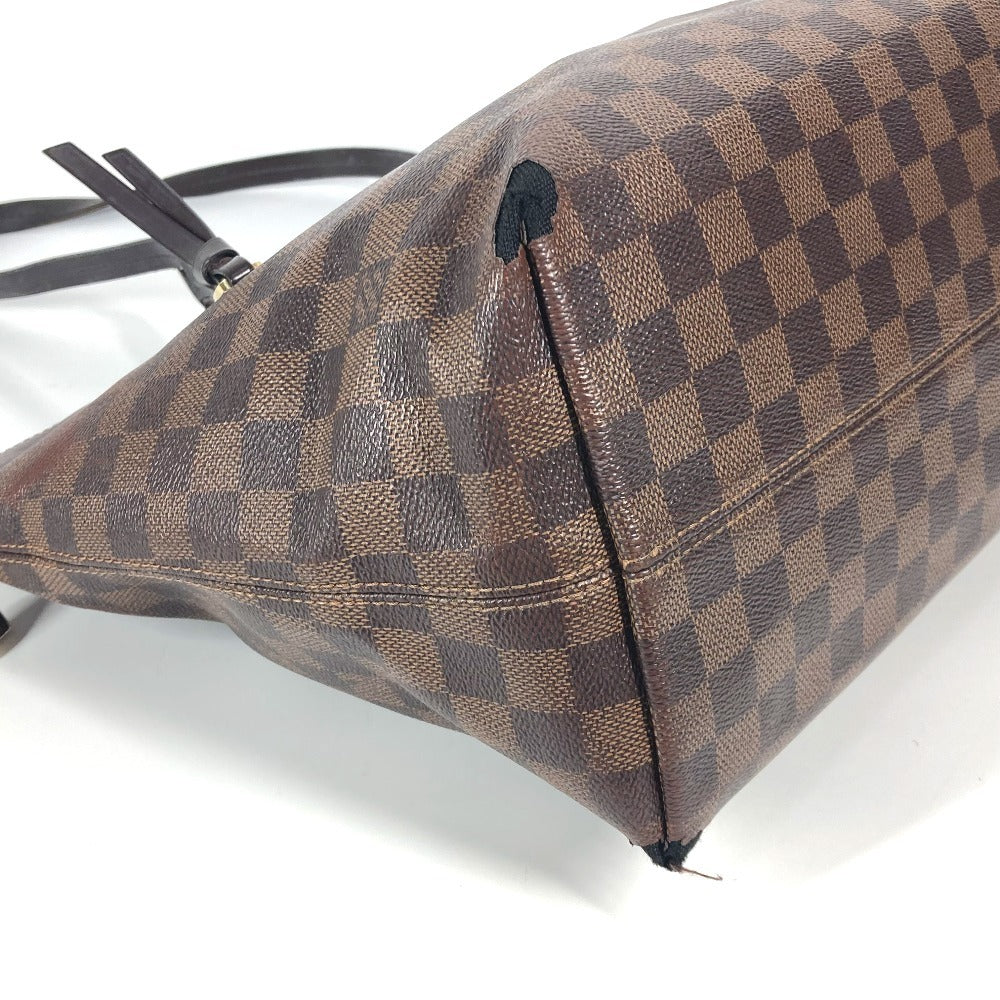 LOUIS VUITTON N41013  ダミエ イエナMM 肩掛け カバン ショルダーバッグ トートバッグ ダミエキャンバス レディース エベヌ ブラウン - brandshop-reference