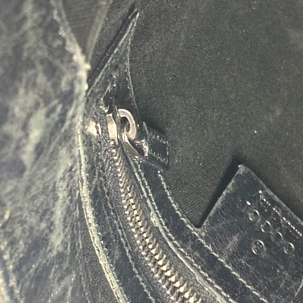 GUCCI 109106 GG ロゴ カバン 斜め掛け ショルダーバッグ GGキャンバス/レザー ユニセックス ブラック - brandshop-reference