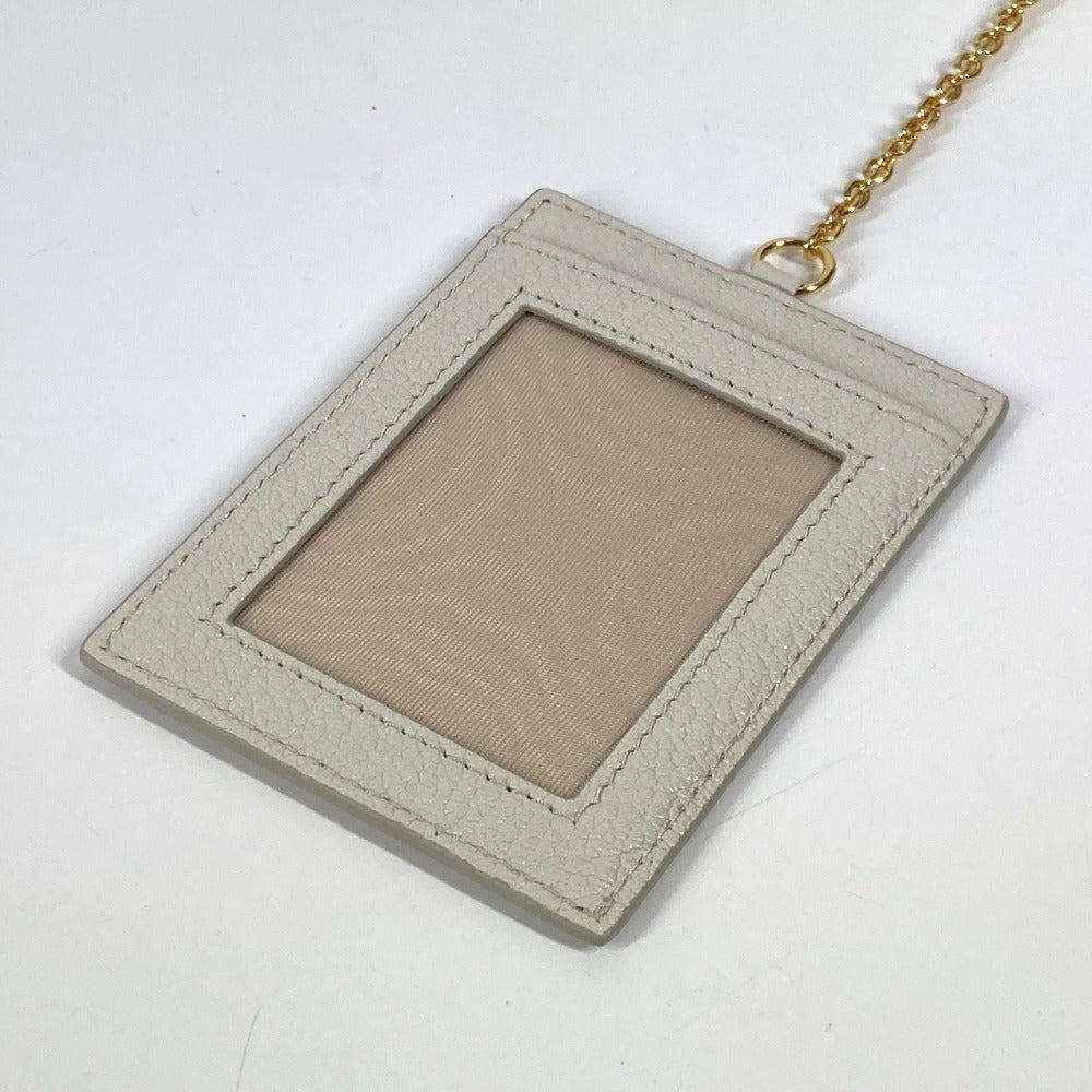 MIUMIU 5MH109 パスケース カードケース付き マドラス ロングウォレット リボン りぼん 長財布 レザー レディース グレー - brandshop-reference