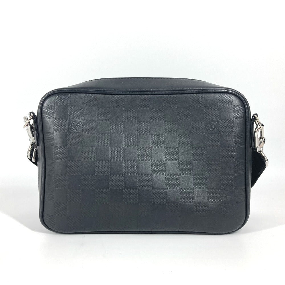 LOUIS VUITTON N45286 ダミエアンフィニ シリウスメッセンジャー カバン 斜め掛け ショルダーバッグ ダミエアンフィニレザー ユニセックス ブラック - brandshop-reference
