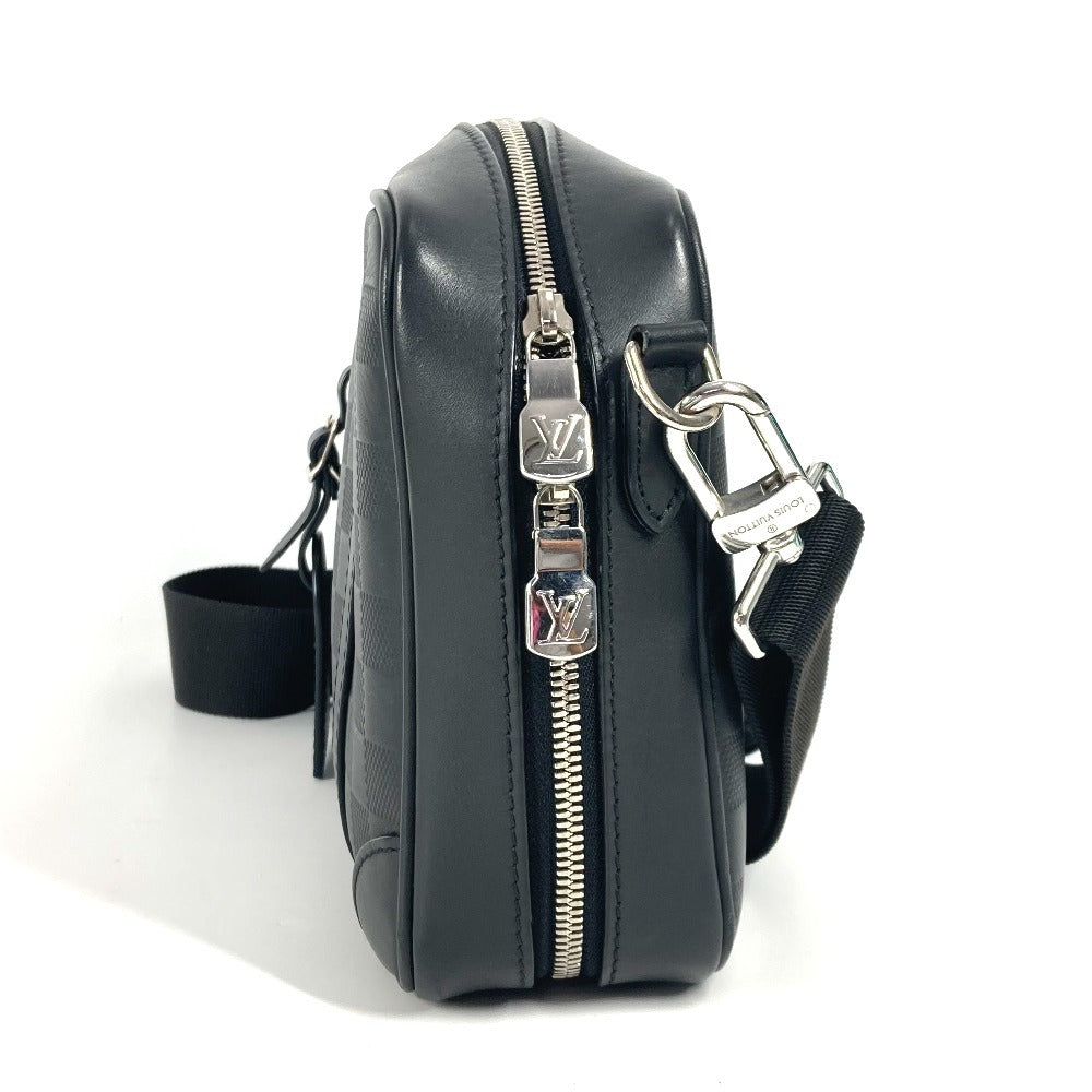 LOUIS VUITTON N45286 ダミエアンフィニ シリウスメッセンジャー カバン 斜め掛け ショルダーバッグ ダミエアンフィニレザー ユニセックス ブラック - brandshop-reference