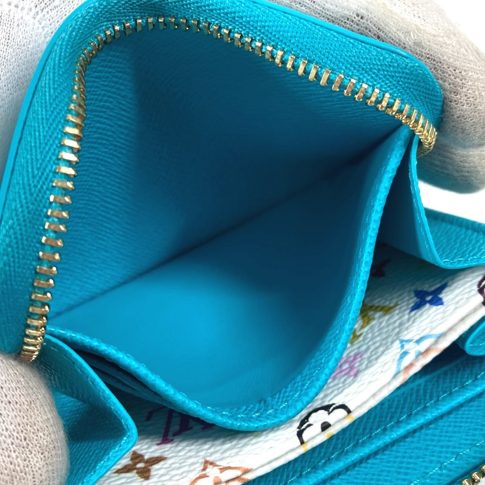 LOUIS VUITTON M14145 LV×TM 村上隆 エピ ジッピーコインパース 財布 ラウンドファスナー 小銭入れ コインケース エピレザー ユニセックス カビラブルー ブルー - brandshop-reference