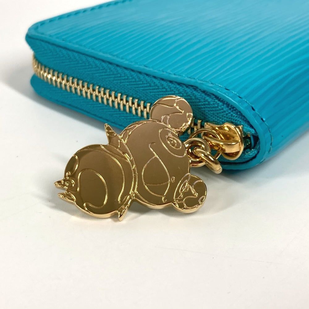 LOUIS VUITTON M14145 LV×TM 村上隆 エピ ジッピーコインパース 財布 ラウンドファスナー 小銭入れ コインケース エピレザー ユニセックス カビラブルー ブルー - brandshop-reference