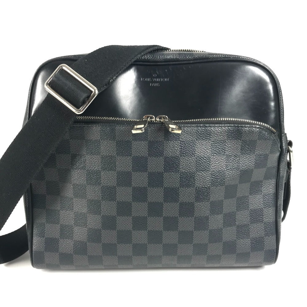 LOUIS VUITTON N41408 ダミエグラフィット デイトンPM デイトン PM カバン 斜め掛け ショルダーバッグ ダミエグラフィットキャンバス ユニセックス ブラック