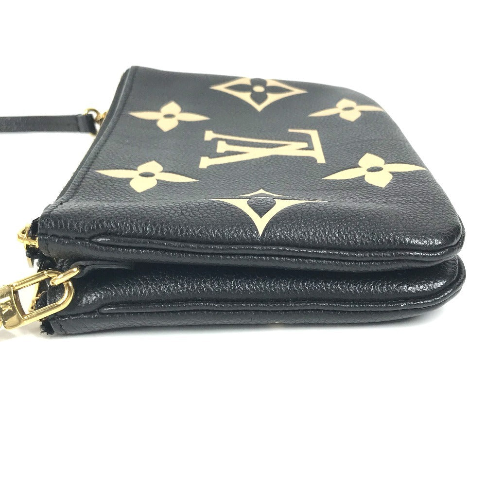LOUIS VUITTON M80787 バイカラー モノグラムアンプラント ポシェットドゥーブルジップ カバン 斜め掛け ポシェット ポーチ クラッチバッグ ショルダーバッグ モノグラムアンプラントレザー ユニセックス ノワール ブラック - brandshop-reference