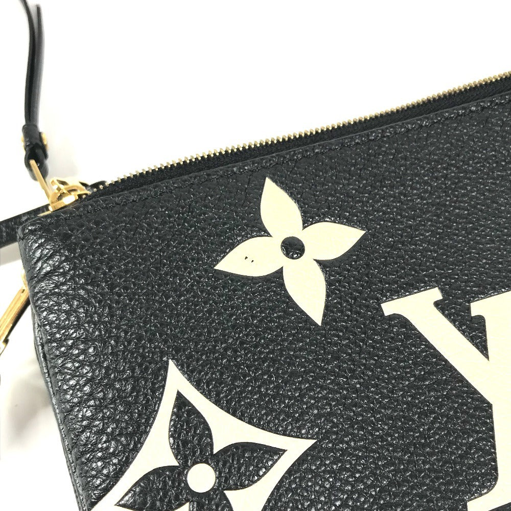 LOUIS VUITTON M80787 バイカラー モノグラムアンプラント ポシェットドゥーブルジップ カバン 斜め掛け ポシェット ポーチ クラッチバッグ ショルダーバッグ モノグラムアンプラントレザー ユニセックス ノワール ブラック - brandshop-reference