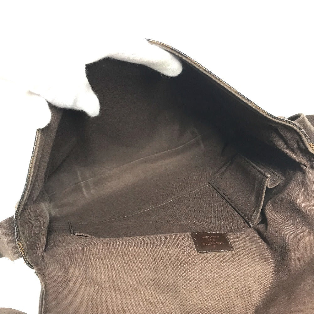 LOUIS VUITTON N51211 ダミエ ブルックリンMM カバン フラップ 斜め掛け ショルダーバッグ ダミエキャンバス ユニセックス エベヌ ブラウン - brandshop-reference