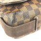 LOUIS VUITTON N51211 ダミエ ブルックリンMM カバン フラップ 斜め掛け ショルダーバッグ ダミエキャンバス ユニセックス エベヌ ブラウン - brandshop-reference
